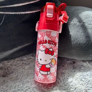 Sanrio Skater Hello Kitty Collab Red and Pink Water Bottle